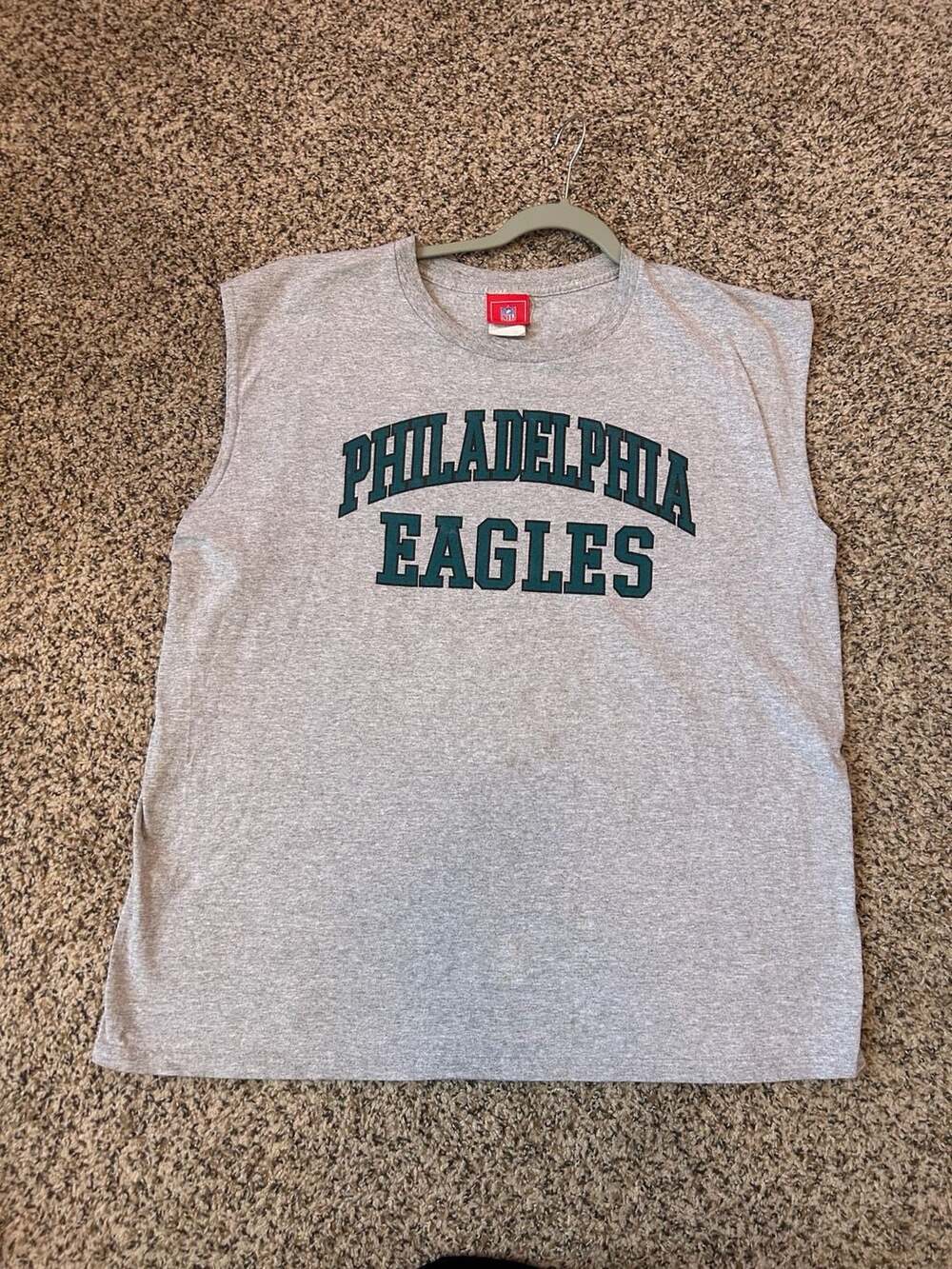 NFL Philadelphia Eagles Gray Muscle Tank Top